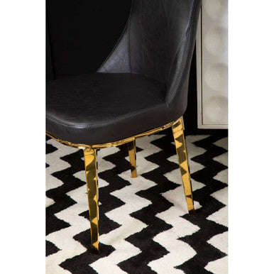 Orsina Forli Black Dining Chair – Modern Minimalist Kitchen Seating
