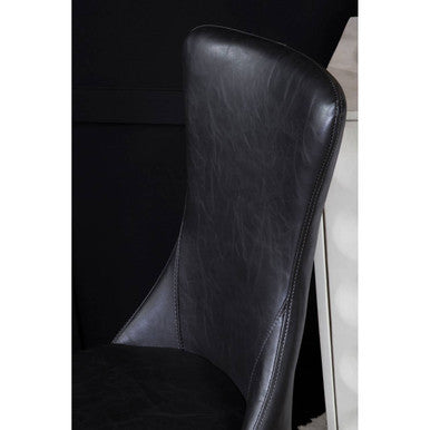 Orsina Forli Black Dining Chair – Modern Minimalist Kitchen Seating