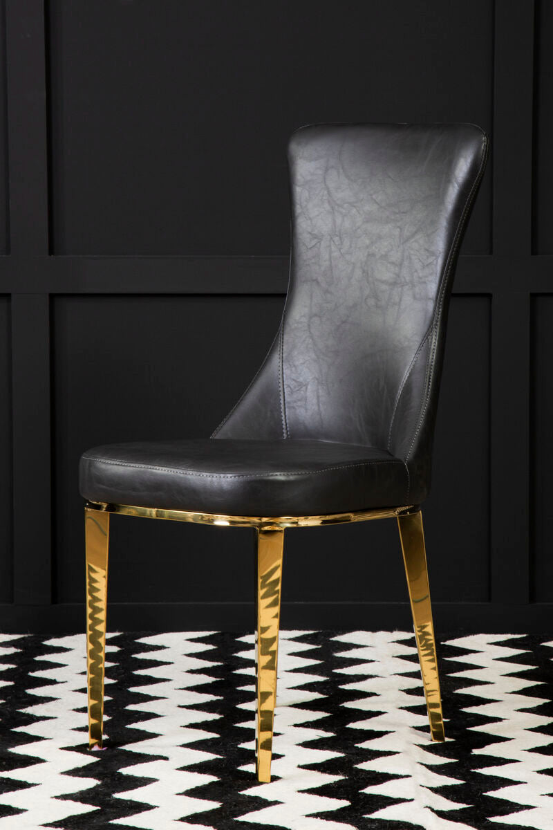 Orsina Forli Black Dining Chair – Modern Minimalist Kitchen Seating
