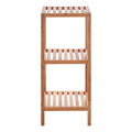 Orsina Salon 3 Tier Walnut Wood Bathroom Shelf Unit – Wooden Organiser