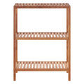 Orsina Arla 3 Tier Walnut Wood Bathroom Shelf Unit – Storage Organiser