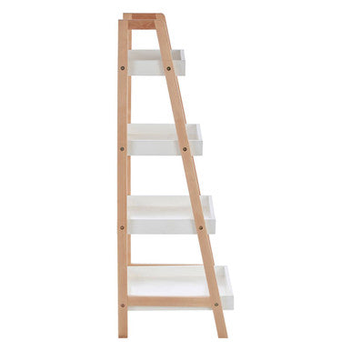 Orsina ARLA 4-Tier Birch Wood Bathroom Shelf Unit – Slim Storage