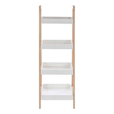 Orsina ARLA 4-Tier Birch Wood Bathroom Shelf Unit – Slim Storage