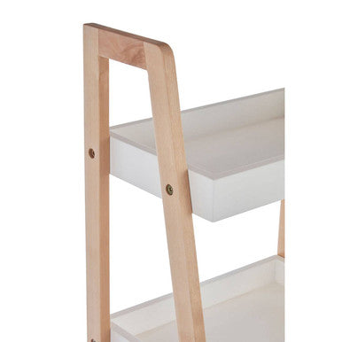 Orsina ARLA 4-Tier Birch Wood Bathroom Shelf Unit – Slim Storage
