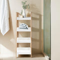Orsina ARLA 4-Tier Birch Wood Bathroom Shelf Unit – Slim Storage