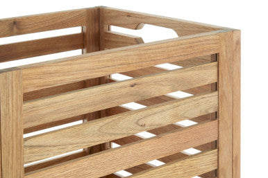 Orsina ARLA Small Walnut Wood Storage Box | Modern Desk Organizer