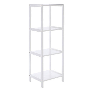 Orsina Dara 4-Tier White Bathroom Shelf – Vertical Storage Organizer