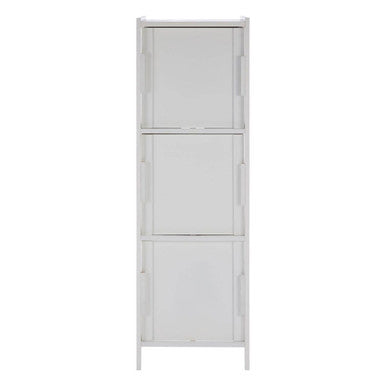 Orsina Salon White Wood 3 Drawer Cabinet – Compact Bathroom Storage