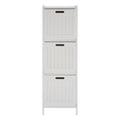 Orsina Salon White Wood 3 Drawer Cabinet – Compact Bathroom Storage