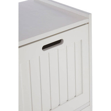 Orsina Salon White Wood 3 Drawer Cabinet – Compact Bathroom Storage