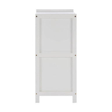 Orsina Salon White Wood 2 Drawer Cabinet | Modern Bedside Storage