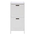 Orsina Salon White Wood 2 Drawer Cabinet | Modern Bedside Storage