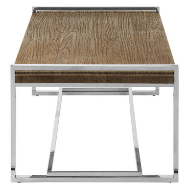 Orsina Menteng Coffee Table | Recycled Elm Wood & Copper Steel