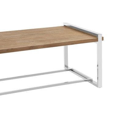 Orsina Menteng Coffee Table | Recycled Elm Wood & Copper Steel