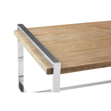 Orsina Menteng Coffee Table | Recycled Elm Wood & Copper Steel