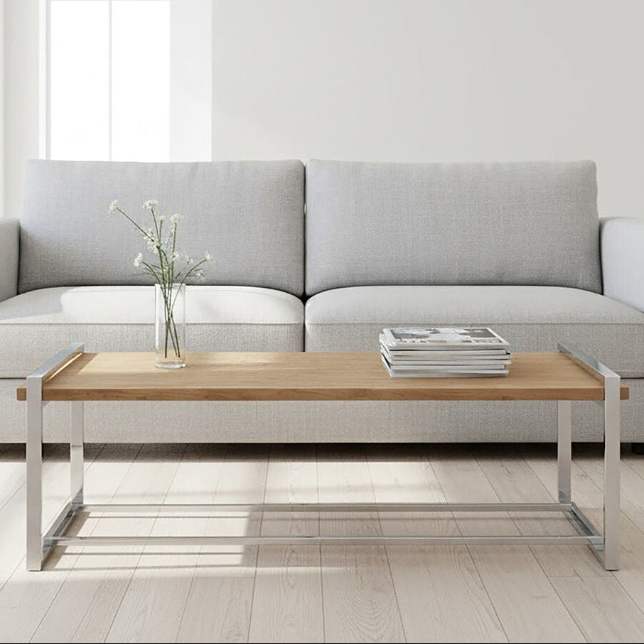 Orsina Menteng Coffee Table | Recycled Elm Wood & Copper Steel