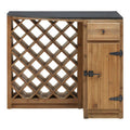 Orsina Toba Natural Kitchen Island – Modern Breakfast Bar Unit