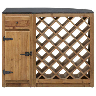 Orsina Toba Natural Kitchen Island – Modern Breakfast Bar Unit
