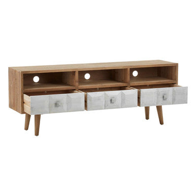 Orsina Papua Media Unit – Natural Wood TV Stand & Entertainment Console
