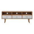 Orsina Papua Media Unit – Natural Wood TV Stand & Entertainment Console