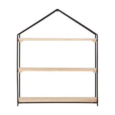 Orsina Brixton 3-Tier Wooden Wall Shelves – Modern House Frame Decor