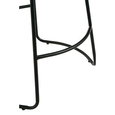 Orsina Brixton Faux Leather Bar Stool | Padded Seat with Metal Legs