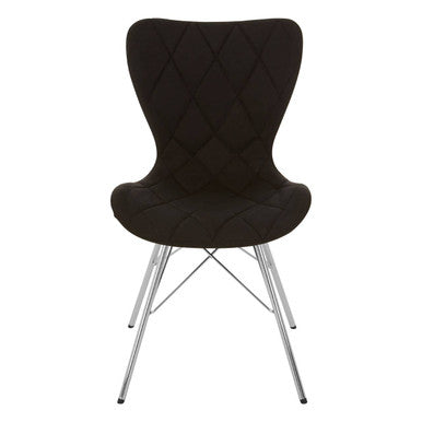 Orsina Stockholm Black Dining Chair – Upholstered Modern Minimalist Seat