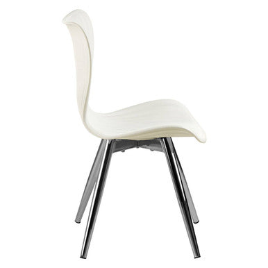 Orsina Stockholm White Textured Dining Chair | Modern Sculptural Seating