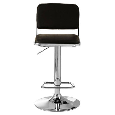 Orsina Stockholm Bar Stool | Faux Leather Seat with Chrome Base