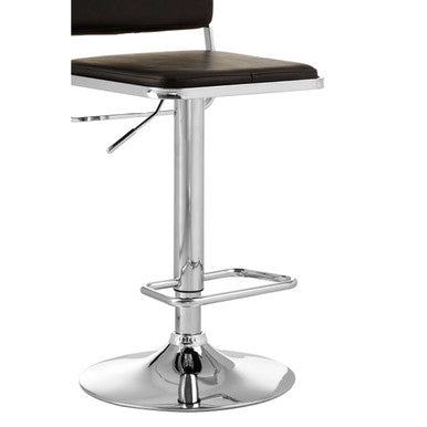 Orsina Stockholm Bar Stool | Faux Leather Seat with Chrome Base