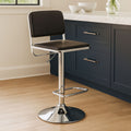 Orsina Stockholm Bar Stool | Faux Leather Seat with Chrome Base