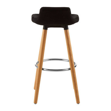 Orsina Stockholm Black Bar Stool – Modern Beechwood Counter Seating