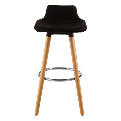 Orsina Stockholm Black Bar Stool – Modern Beechwood Counter Seating