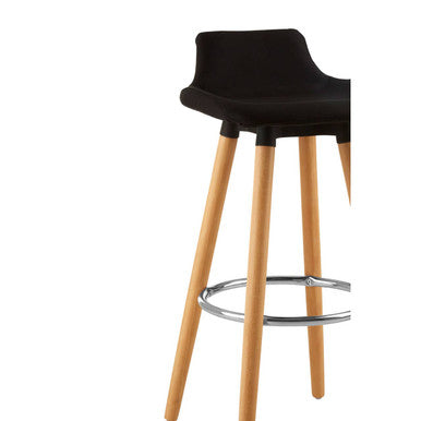 Orsina Stockholm Black Bar Stool – Modern Beechwood Counter Seating