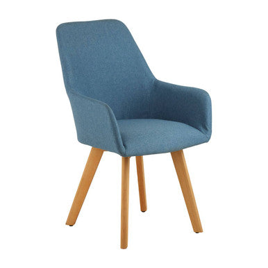 Orsina Stockholm Blue Dining Chair – Upholstered Scandi Style Seating