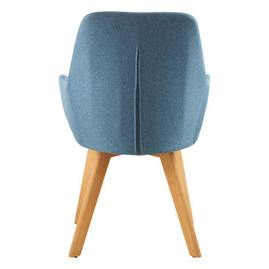 Orsina Stockholm Blue Dining Chair – Upholstered Scandi Style Seating