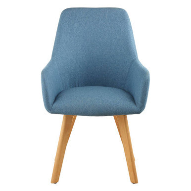 Orsina Stockholm Blue Dining Chair – Upholstered Scandi Style Seating