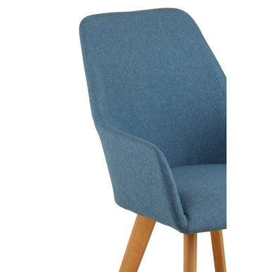 Orsina Stockholm Blue Dining Chair – Upholstered Scandi Style Seating