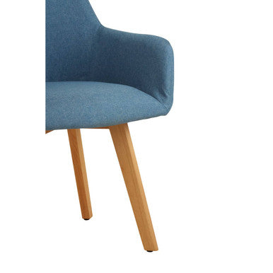 Orsina Stockholm Blue Dining Chair – Upholstered Scandi Style Seating