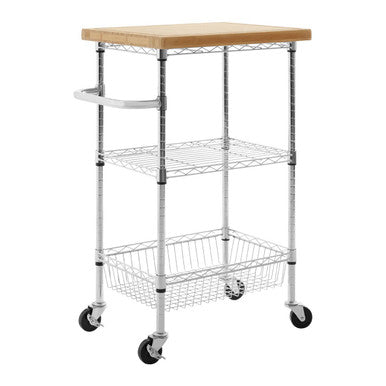 Orsina Frankfurt 3 Tier Kitchen Trolley – Rolling Utility Storage Cart
