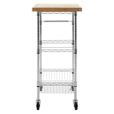 Orsina Frankfurt 3 Tier Kitchen Trolley – Rolling Utility Storage Cart