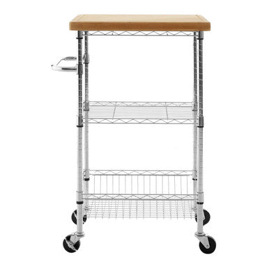 Orsina Frankfurt 3 Tier Kitchen Trolley – Rolling Utility Storage Cart