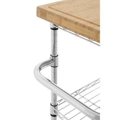 Orsina Frankfurt 3 Tier Kitchen Trolley – Rolling Utility Storage Cart