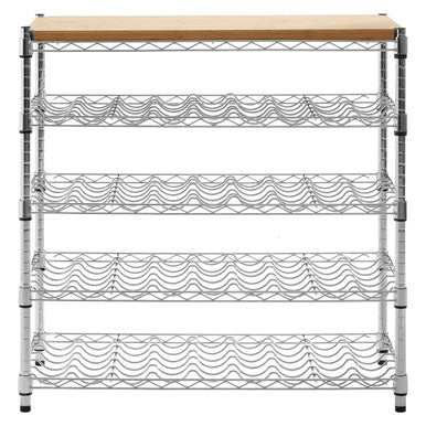Orsina Frankfurt 4 Tier Wine Rack – Freestanding Kitchen Bottle Holder
