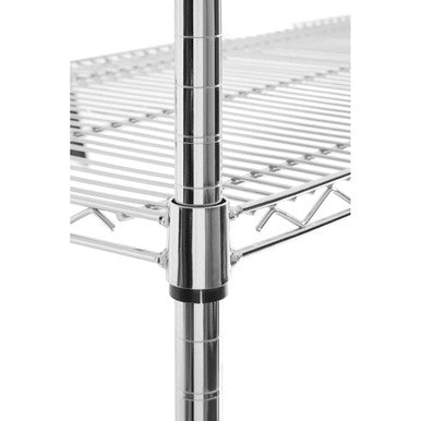 Orsina Frankfurt 4-Tier Metal Shelf Unit | Rolling Storage with Wheels