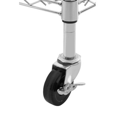 Orsina Frankfurt 4-Tier Metal Shelf Unit | Rolling Storage with Wheels