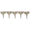 Orsina Safari Elephant Head Wall Hanger – 5 Hook Home Organiser
