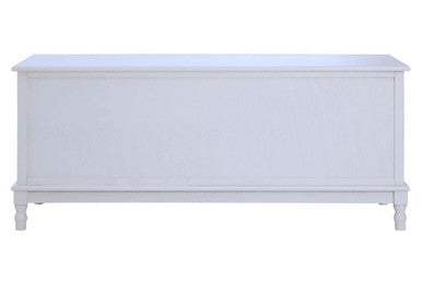 Orsina Heritage 3 Drawer White Cabinet – Pearl Finish Storage Unit