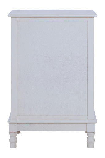 Orsina Heritage White 3 Drawer Chest – Classic Carved Bedroom Dresser