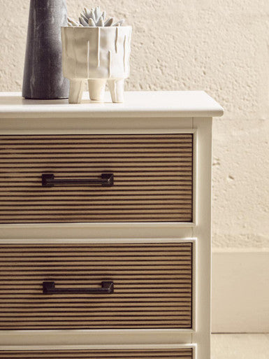 Orsina Heritage White 3 Drawer Chest – Classic Carved Bedroom Dresser